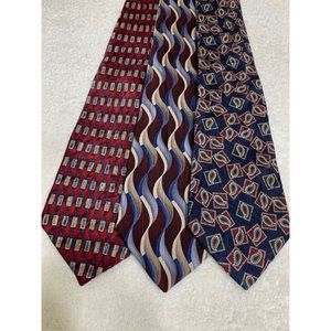 SOLD Lot of 3 Preswick & Moore 100% Silk Neckties